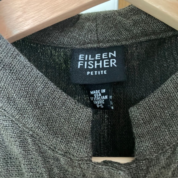 Eileen Fisher Petite Button Up Shirt - Picture 3 of 4